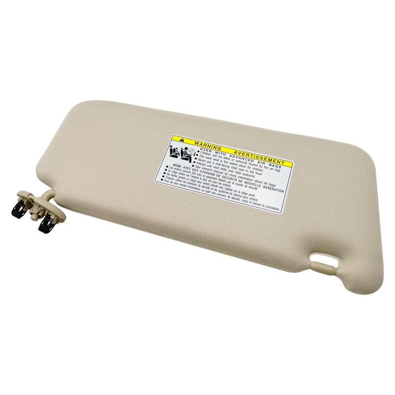 State Warehouse Left Driver Side Sun Visor Fit for 2007 2008 2009 2010 2011 Toyota Camry Without Sunroof and Light-Beige - Image 5
